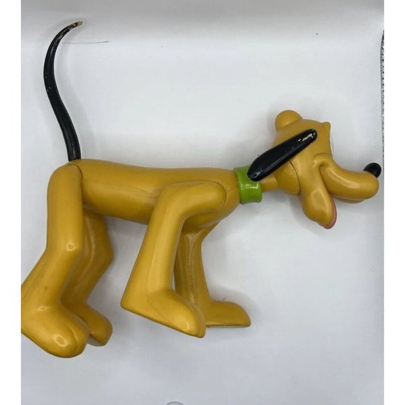 Vintage 1970s Disney Pluto Posable Mickey Mouse Dog Collector Toy - Picture 3 of 12